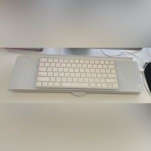 glass desktop whiteboard dry eraser board keyboard stand